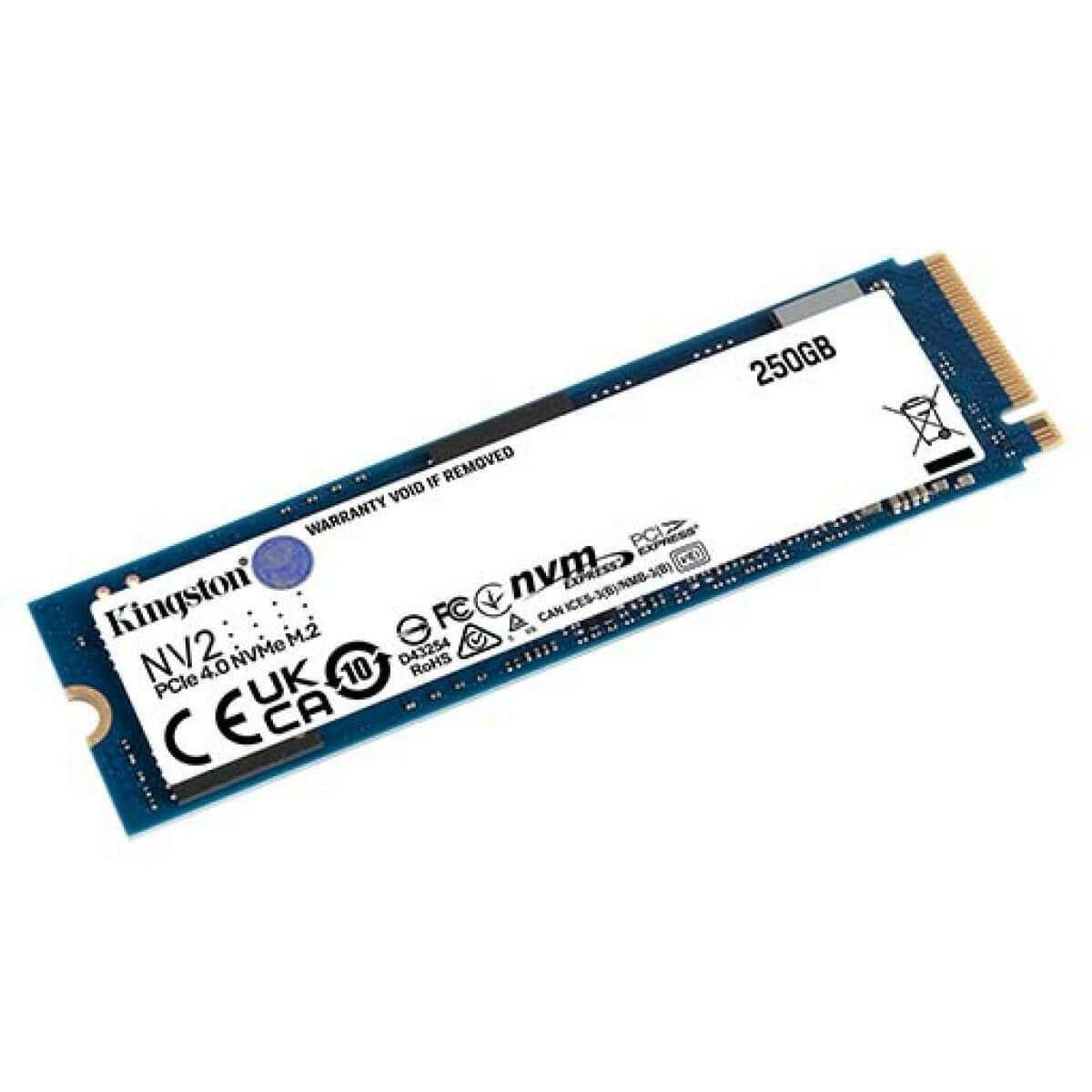 KINGSTON Solid State Drive Kingston NV2 250GB M.2 NVMe PCIe 4.0, GEN 4 SSD Up To 3000/1300 MB/s Read/Write