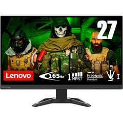 LENOVO Computer Monitors Lenovo G27-30 27" Gaming Monitor Full HD 1ms 165Hz 99% sRGB 90% DCI-P3 FreeSync™ Premium w/ Height Adjust Stand & Speaker 2xHMDI 1X DP
