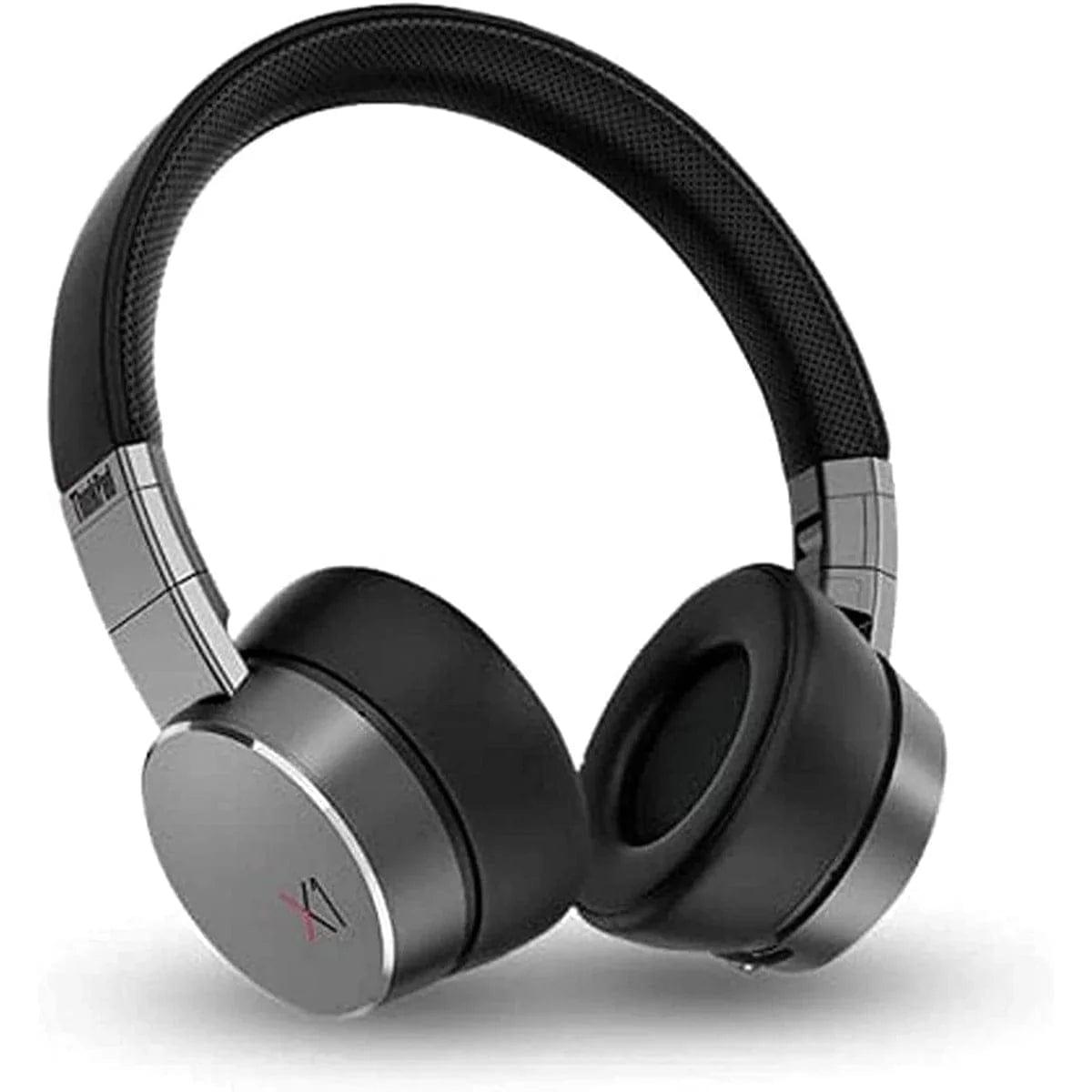 LENOVO headset Lenovo X1 Bluetooth ANC & ENC Optimized Headphone 14Hrs Playtime Microphone Fold-Flat Memory Foam Earpads & Compact Box 4XD0U47635