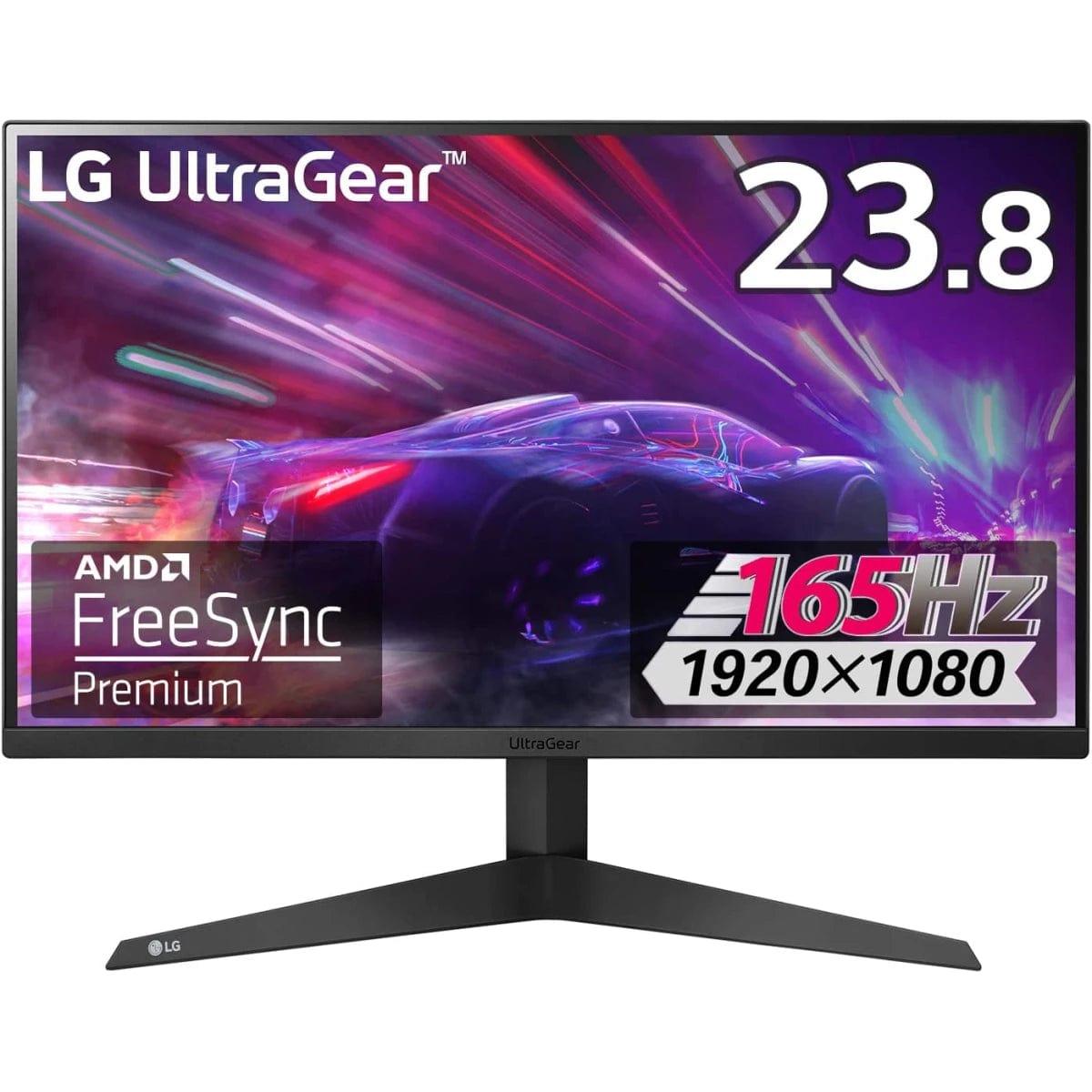 LG Computer Monitors LG 24GQ50F-B UltraGear 24" Full HD 165Hz 1ms Motion Blur Reduction AMD FreeSync Premium - Black