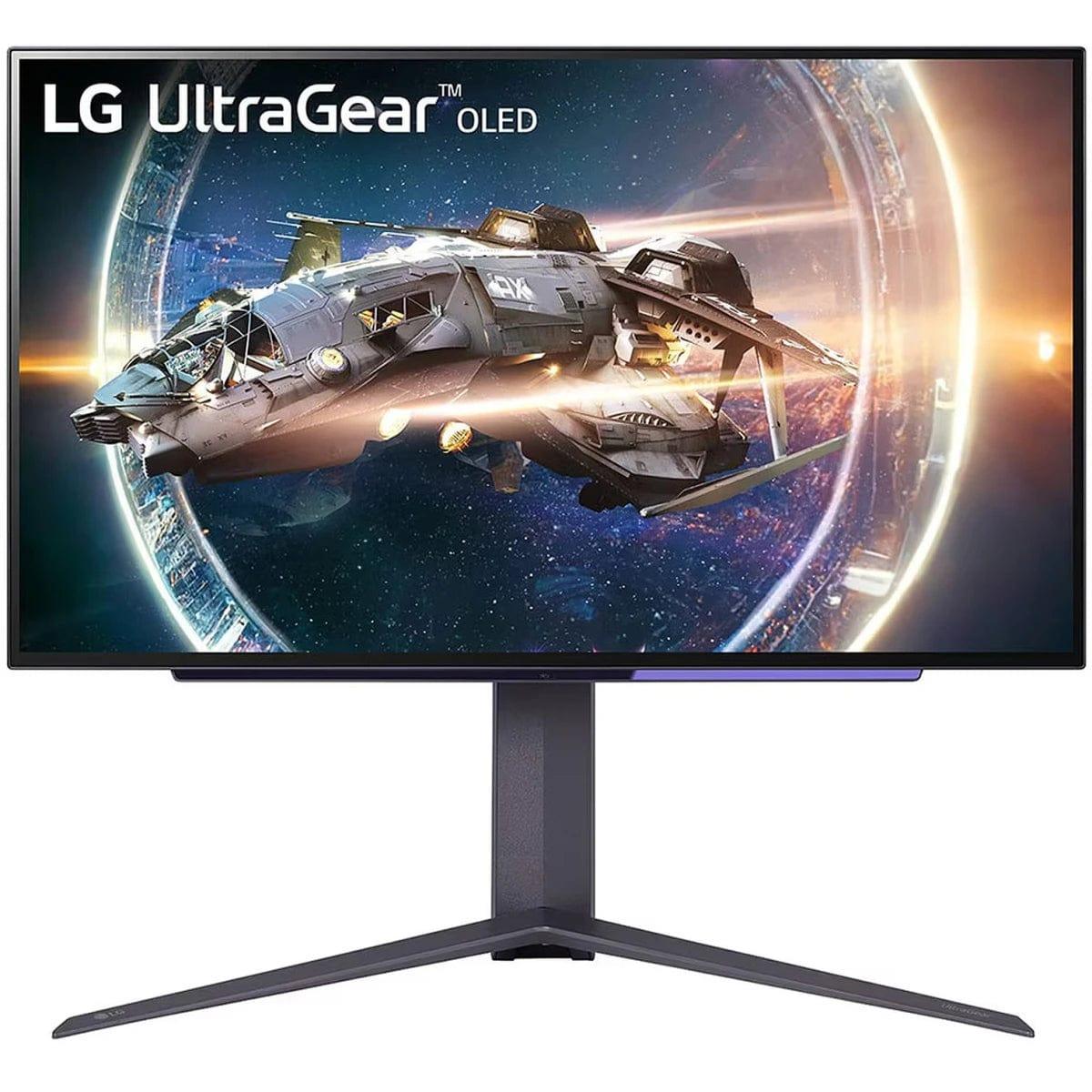 LG Computer Monitors LG 27GR95QE-B UltraGear™ 27” OLED 2K HDR10 240Hz 0.03ms G-SYNC Compatible Anti-Glare 98.5% DCI-P3 - Black