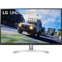 LG Computer Monitors LG 32UN500-W 32” 4K HDR 10 DCI-P3 90% Color Gamut w/ 3-Side Virtually Borderless Design & Built-in Speakers