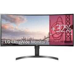 LG Computer Monitors LG 35WN75C-B 35" Ultra Wide 4K HDR10 USB C 100Hz FreeSync