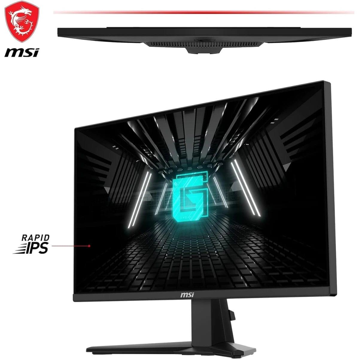 MSI Computer Monitors MSI G255F 25" Rapid IPS Full HD 1ms 180Hz Frameless Night Vision AMD FreeSync w/ 2x HDMI & Displayport Interface - Black