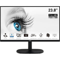 MSI Computer Monitors MSI PRO MP245V 24" Full HD 100Hz 1ms EyesErgo Anti-Flicker Less Blue Light w/ HDMI & VGA Interface - Black
