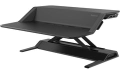 Fellowes Lotus Sit-Stand Workstation Desk Adjustable Pre-Assembled - Black