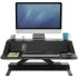 Fellowes Lotus Sit-Stand Workstation Desk Adjustable Pre-Assembled - Black