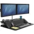 Fellowes Lotus Sit-Stand Workstation Desk Adjustable Pre-Assembled - Black