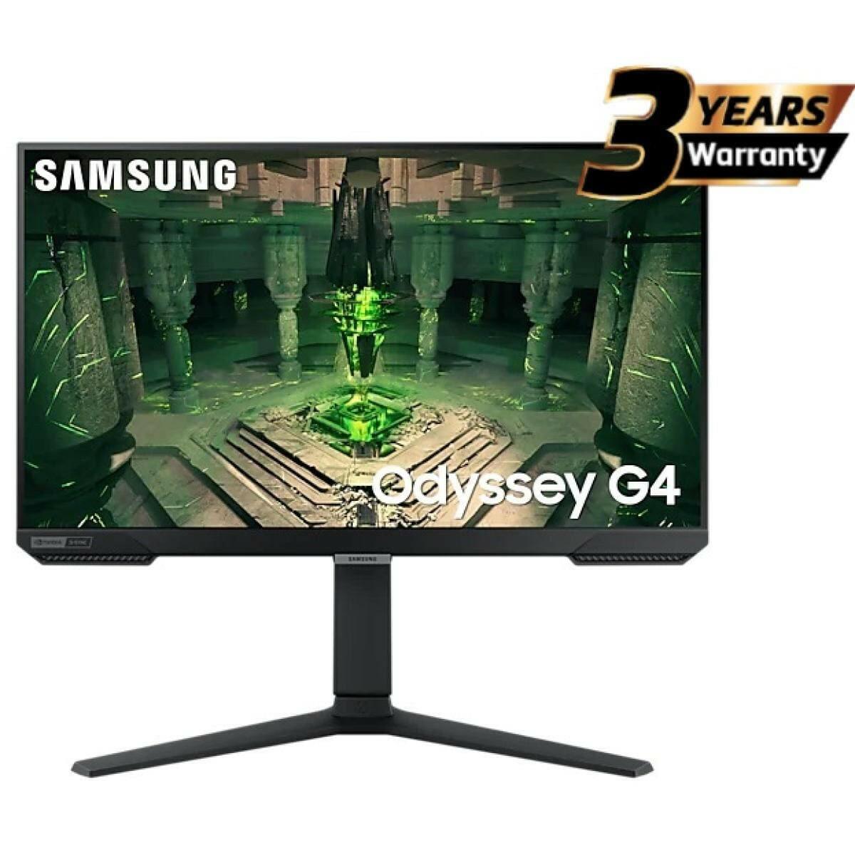 SAMSUNG Computer Monitors Samsung Odyssey G4 27" FHD Flat Monitor, IPS, 240Hz, 1ms(GTG), HDR10, 99% sRGB, G-Sync Compatible, UltraWide Game View ,w/ Ergonomic Stand