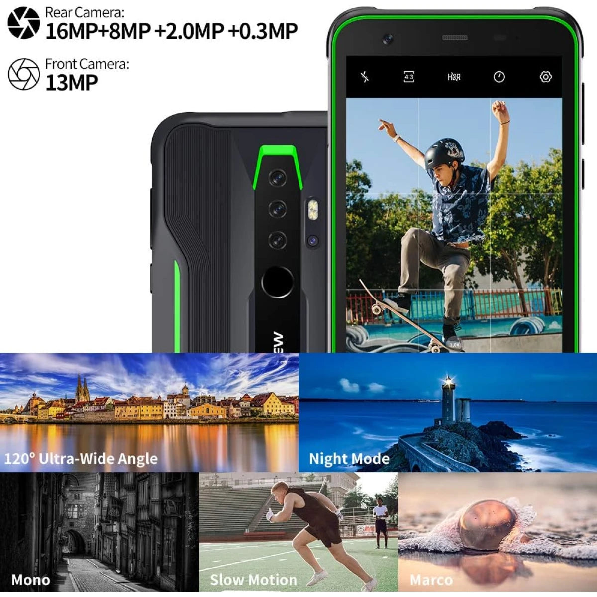 Blackview BV6300 Pro Unlocked Rugged Smartphone (6GB/128GB) Waterproof Smartphone 5.7" HD+ Display 4380mAh Battery